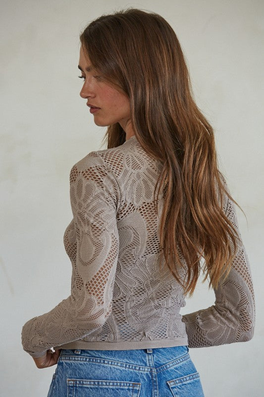 Stone lace top