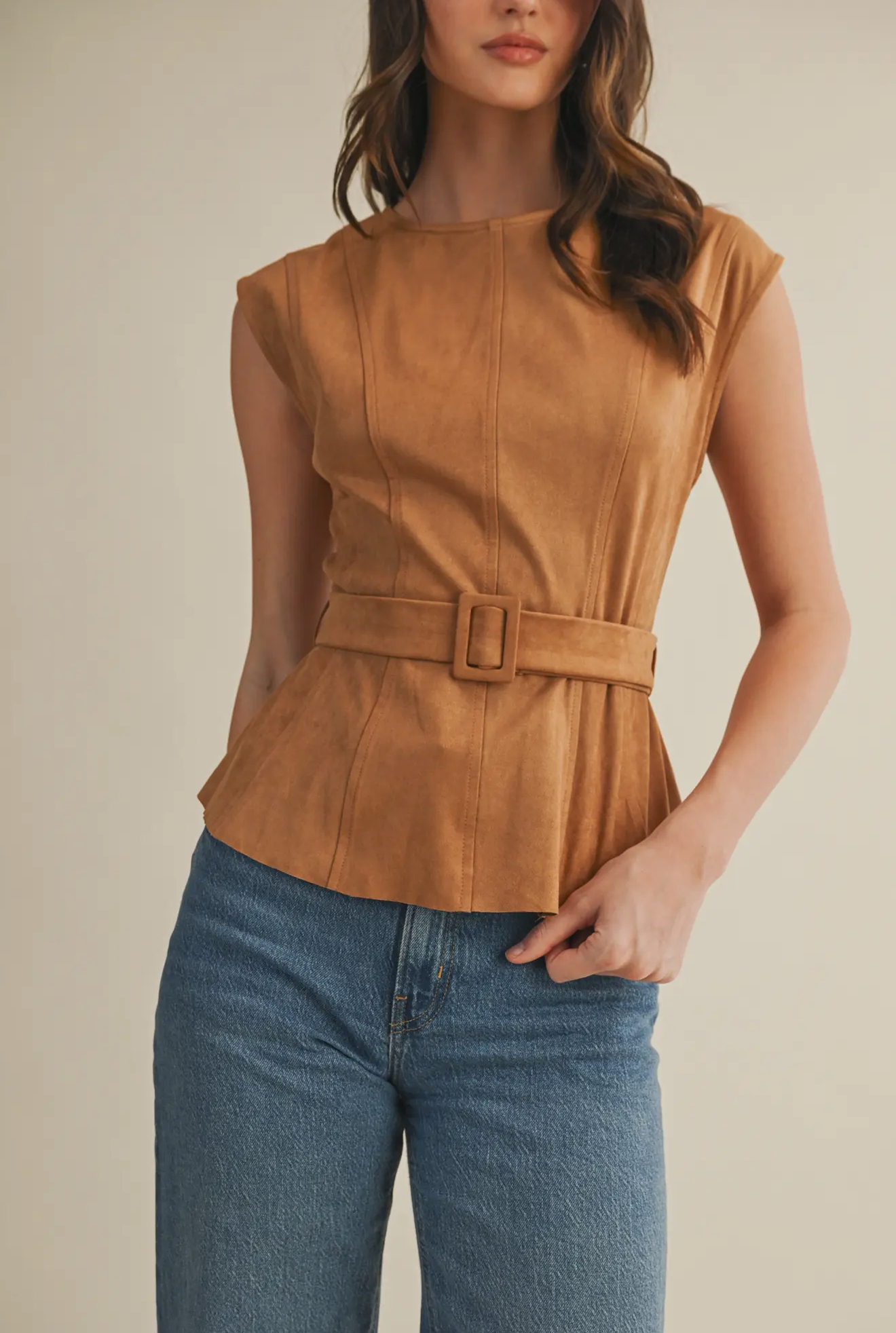Carmel suede top