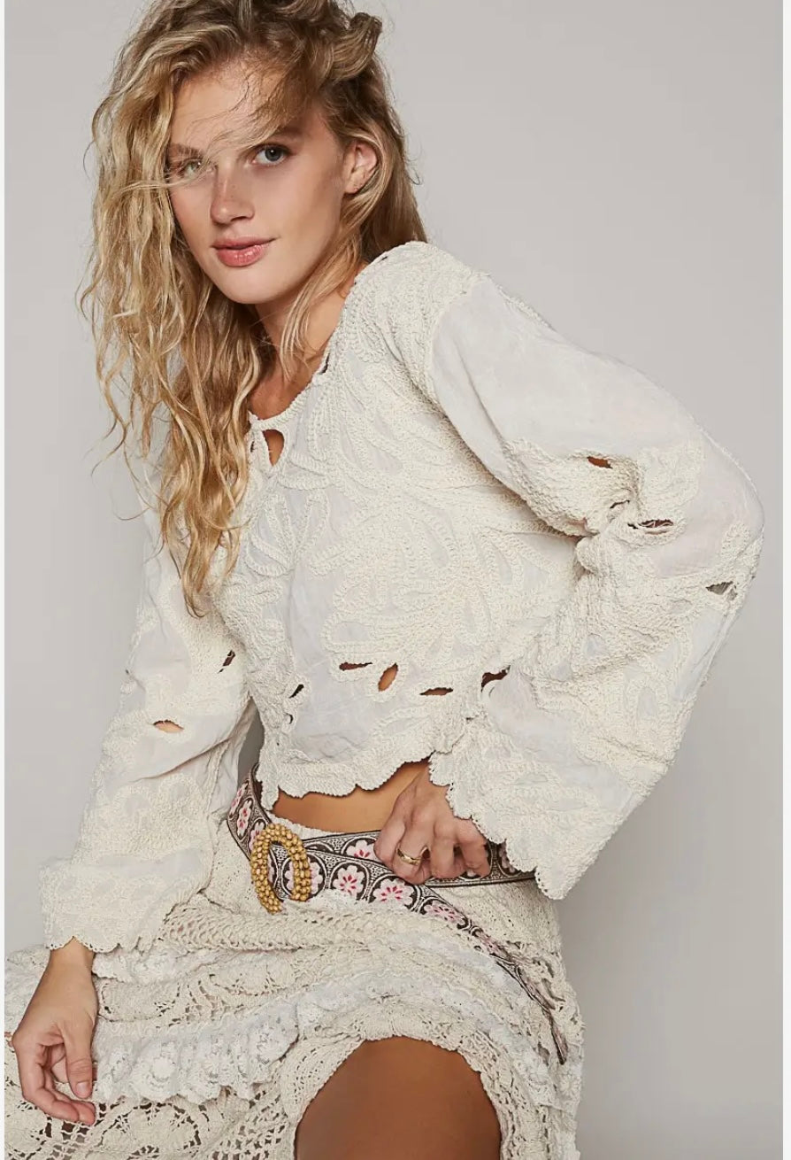 Ivory Tide Crochet Top