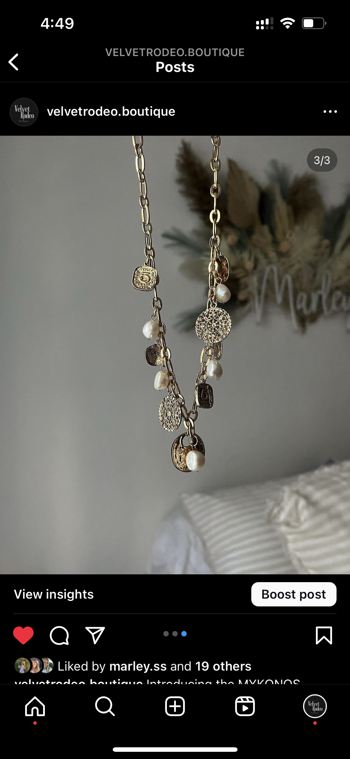 Mykonos Charm Necklace