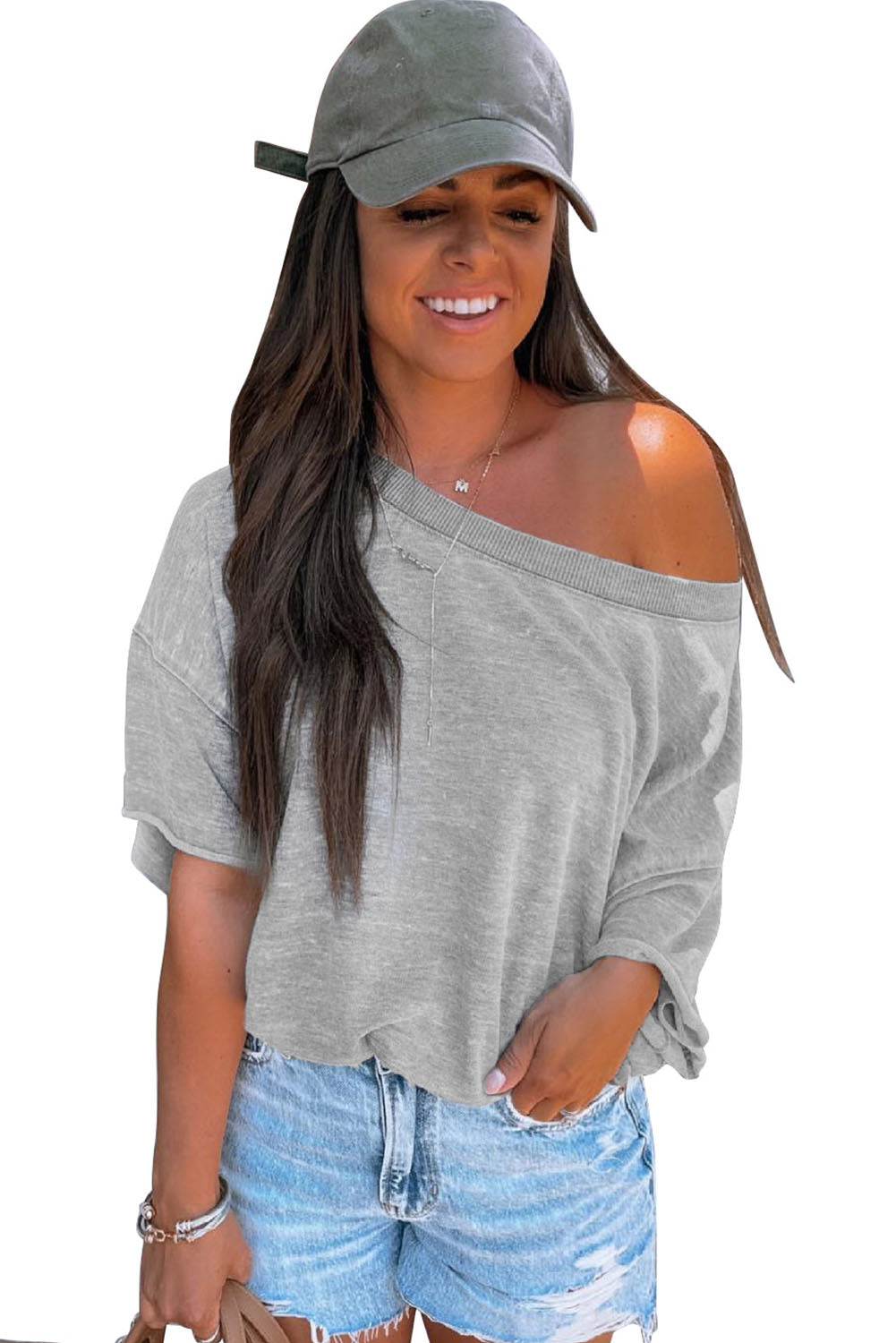 Drop Shoulder Oversized Bodysuit