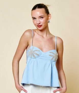 Starfish Beaded Top