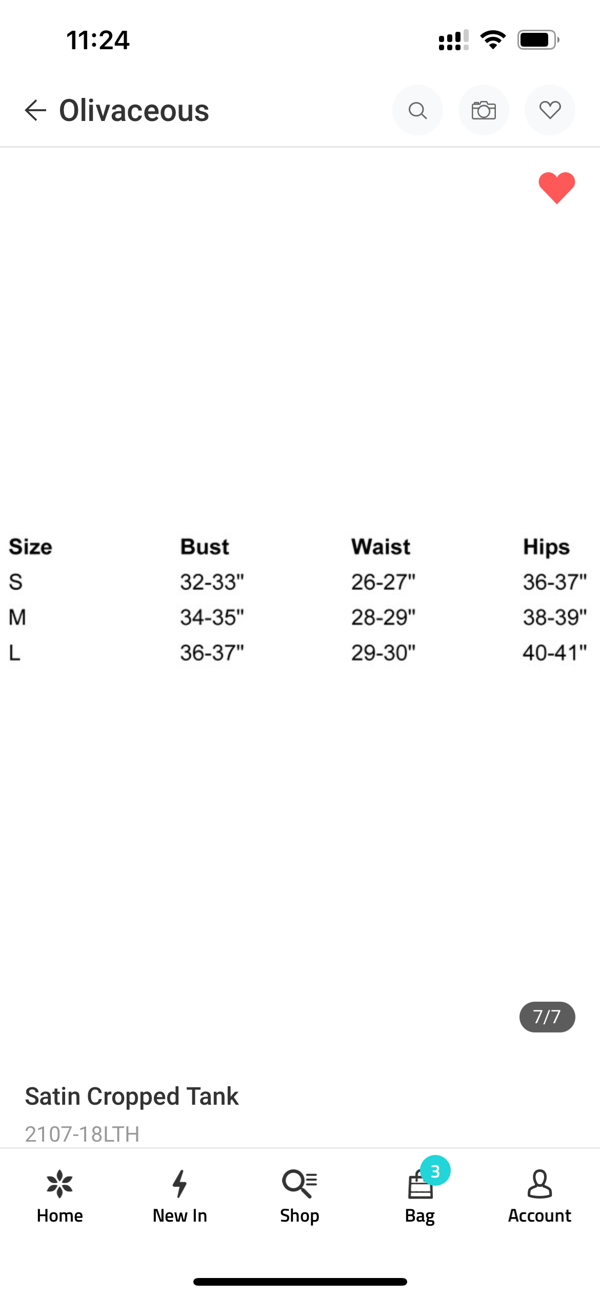 Satin Cropped Tank