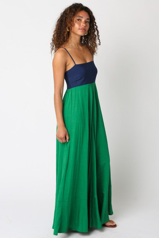 Hailey Colorblock Maxi Dress