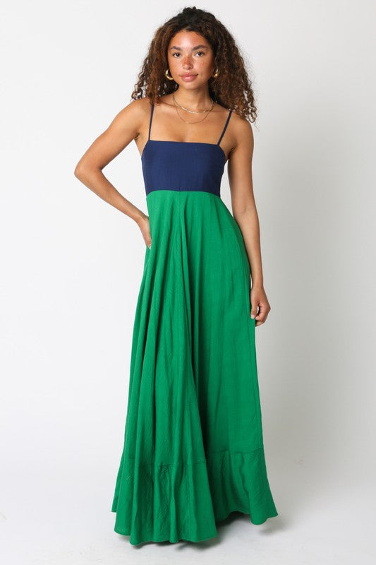 Hailey Colorblock Maxi Dress