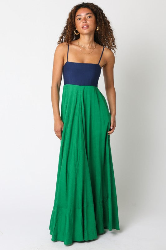 Hailey Colorblock Maxi Dress