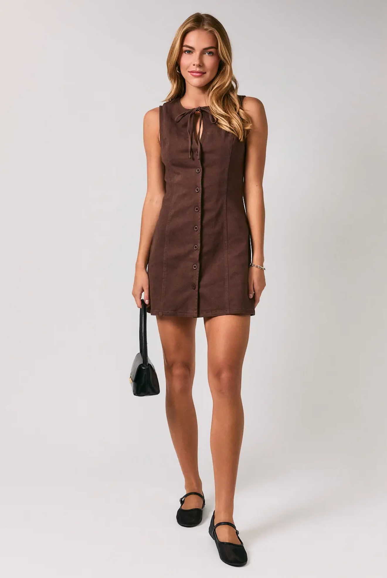 chocolate mini dress