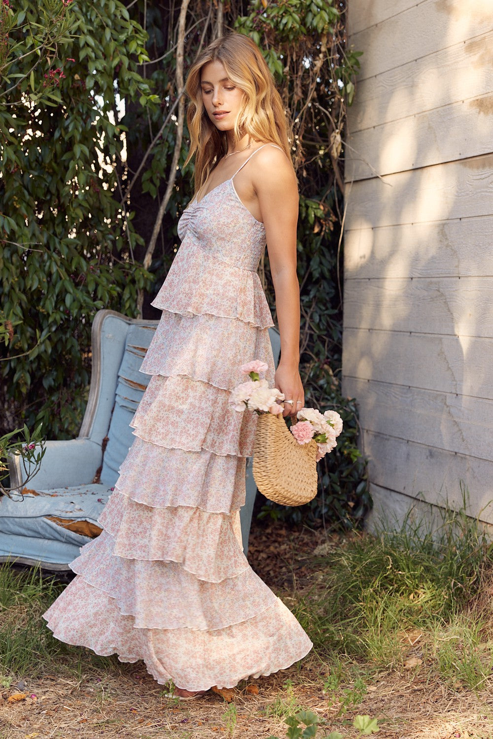 Floral Tiered Maxi Dress