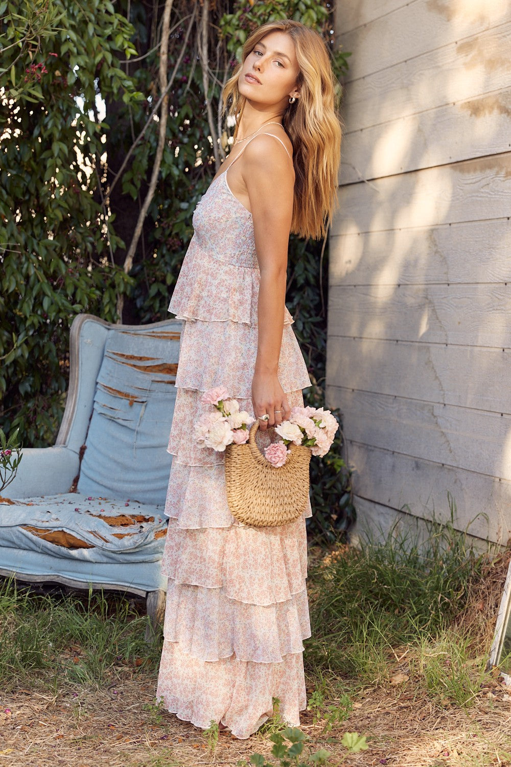 Floral Tiered Maxi Dress