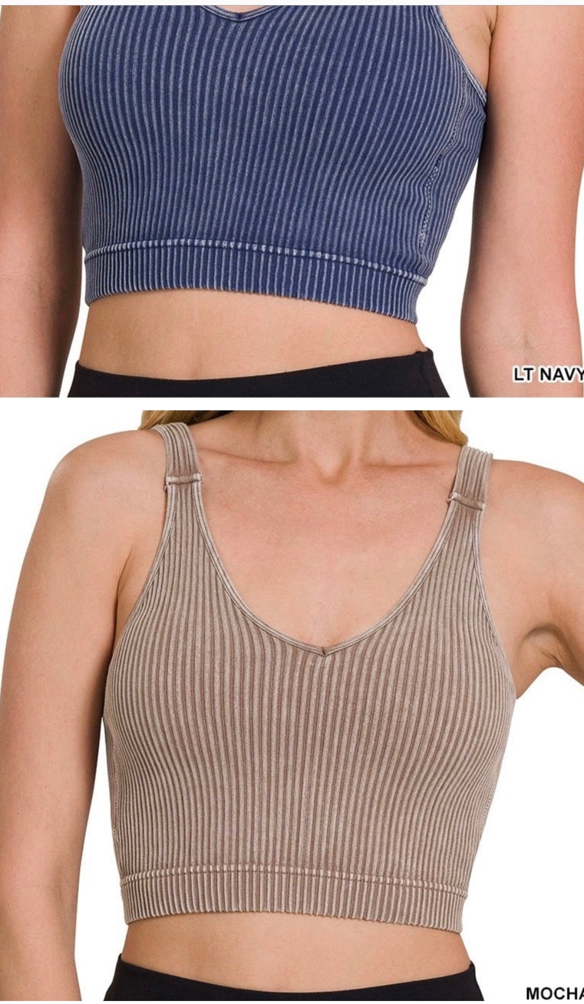 Washed Ribbed Tank
