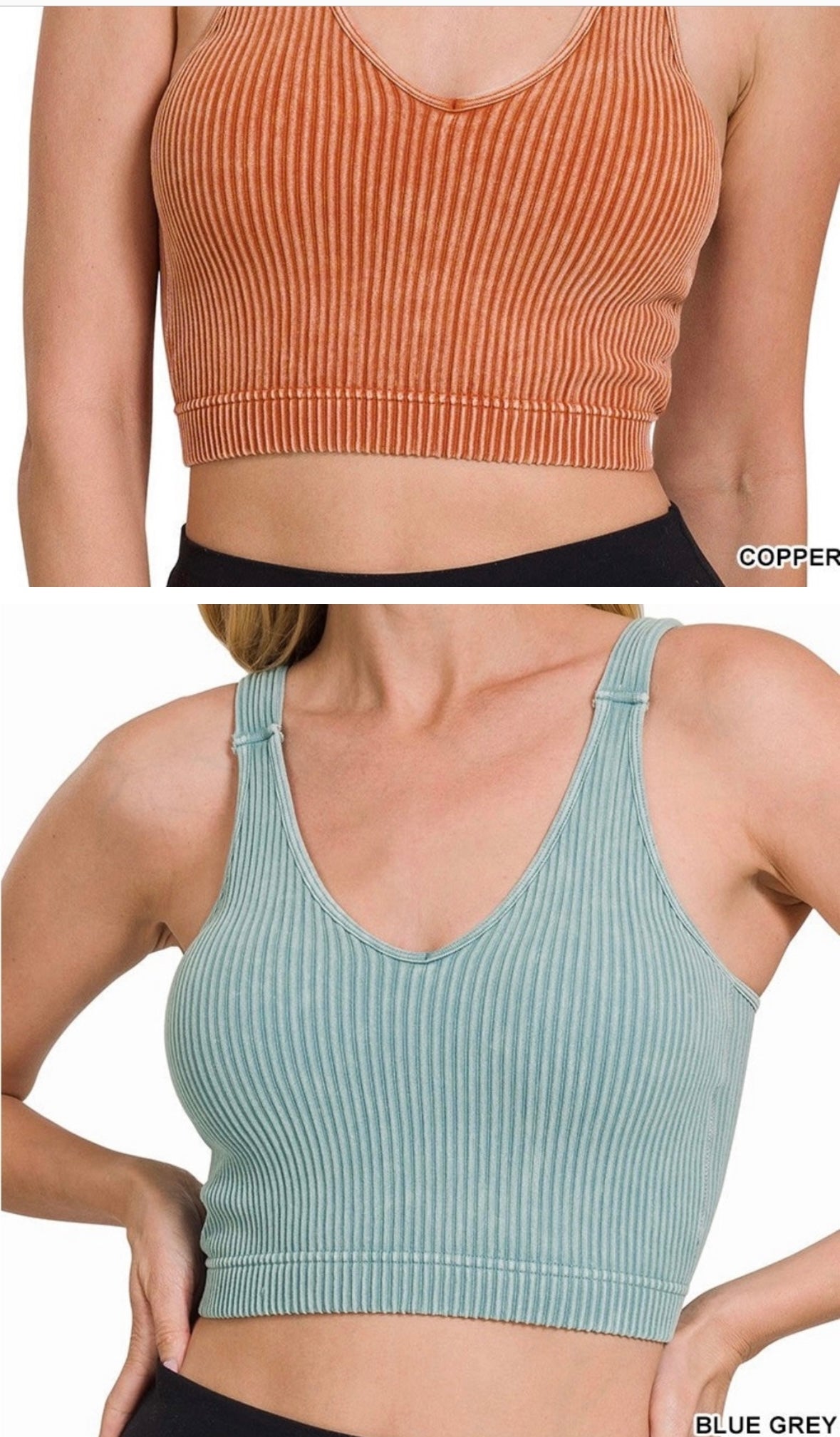 Washed Ribbed Tank