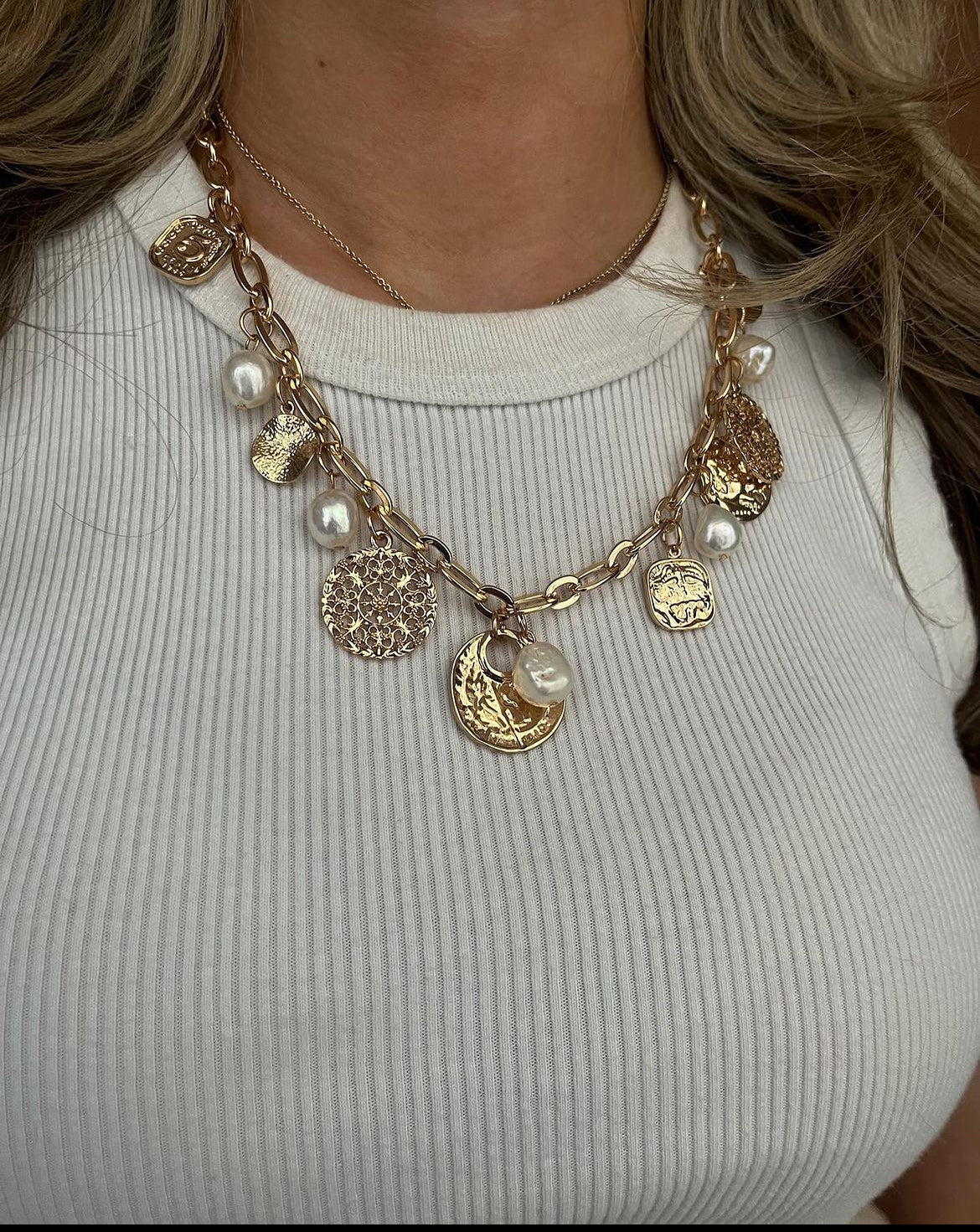 Mykonos Charm Necklace