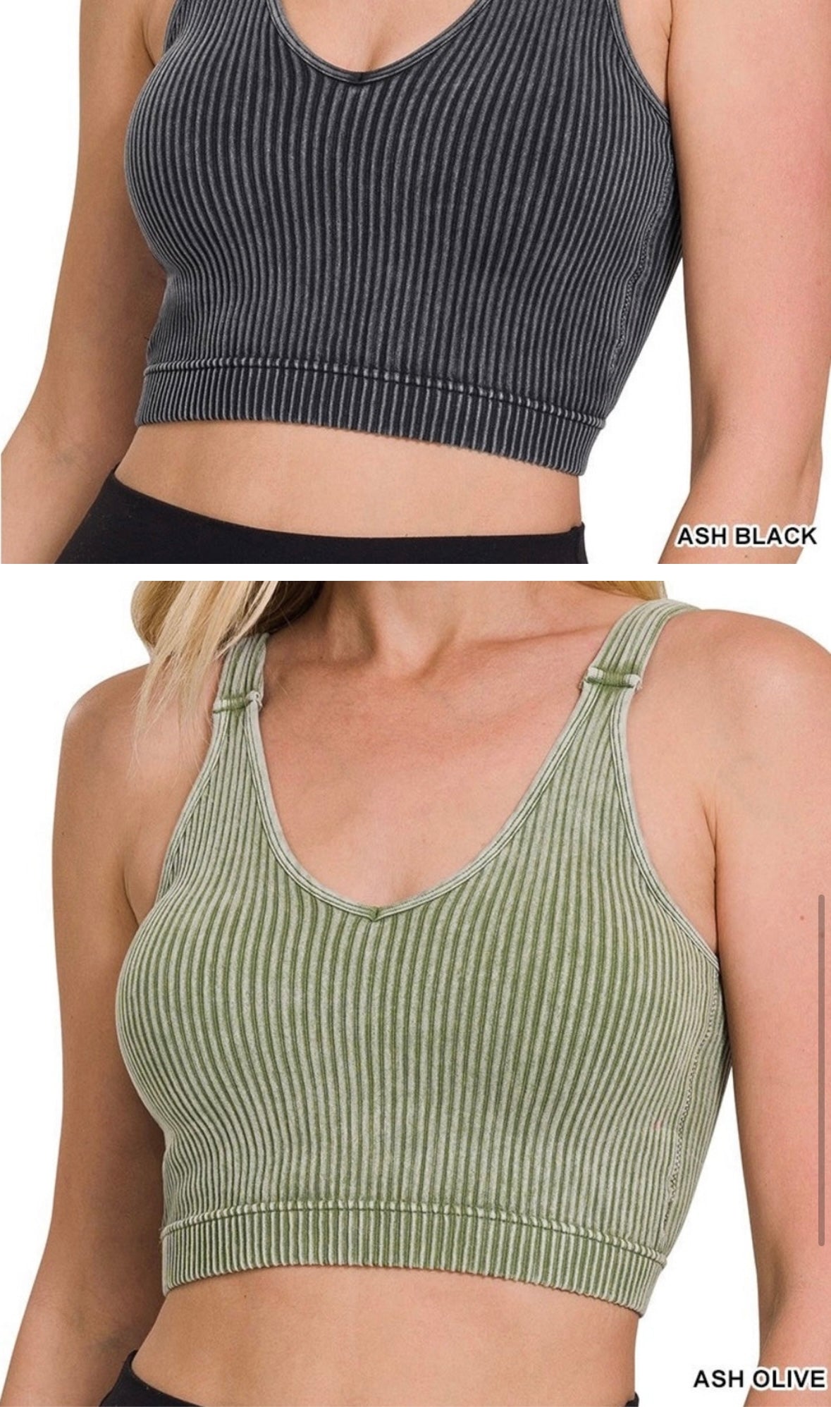 Washed Ribbed Tank