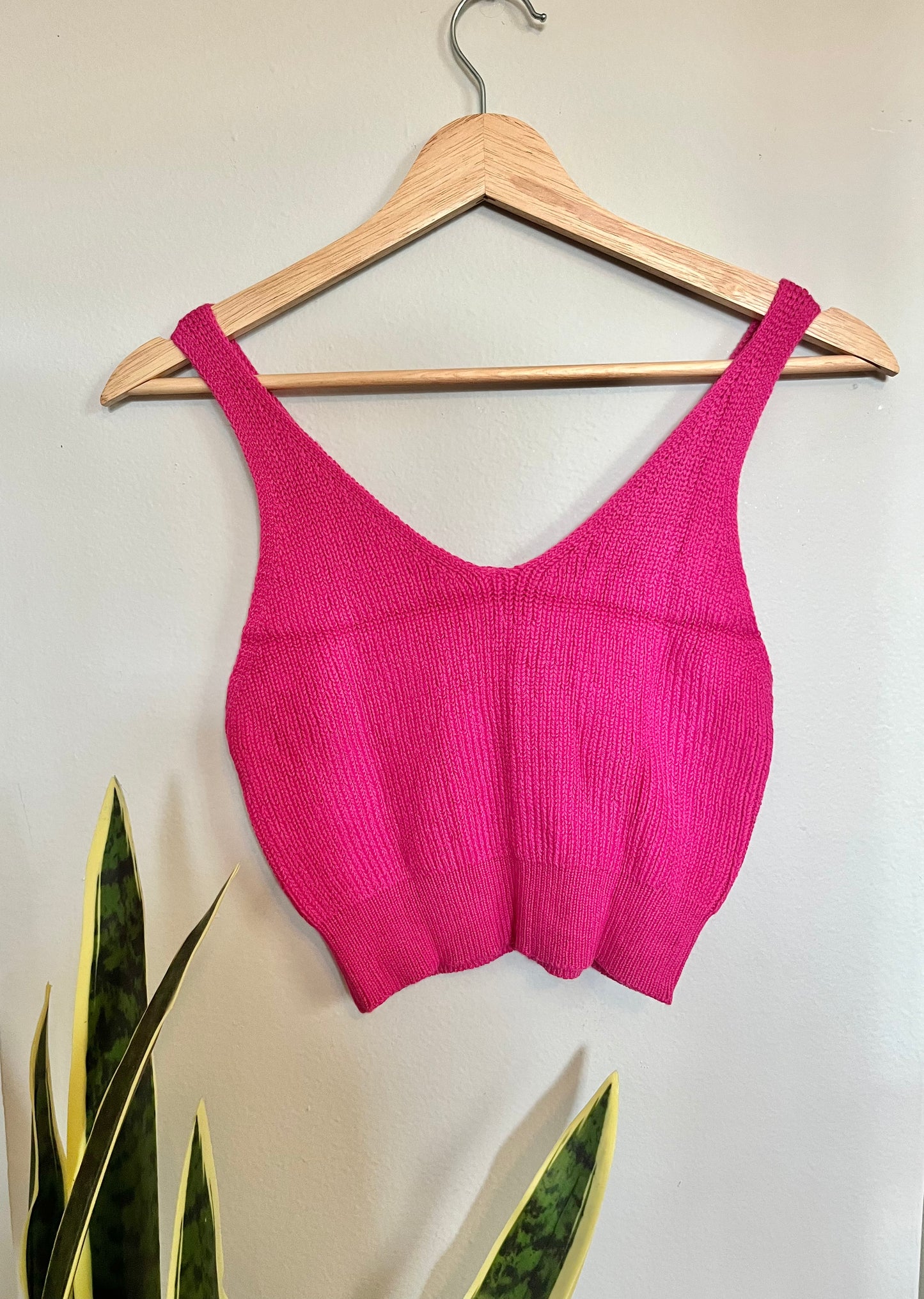Pretty In Pink Ribbed Tank